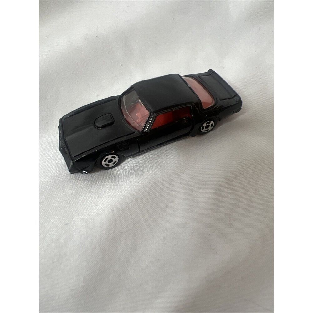 Vtg Pontiac Firebird Trans Am‎ Black Diecast Toy Car w/Opening Doors